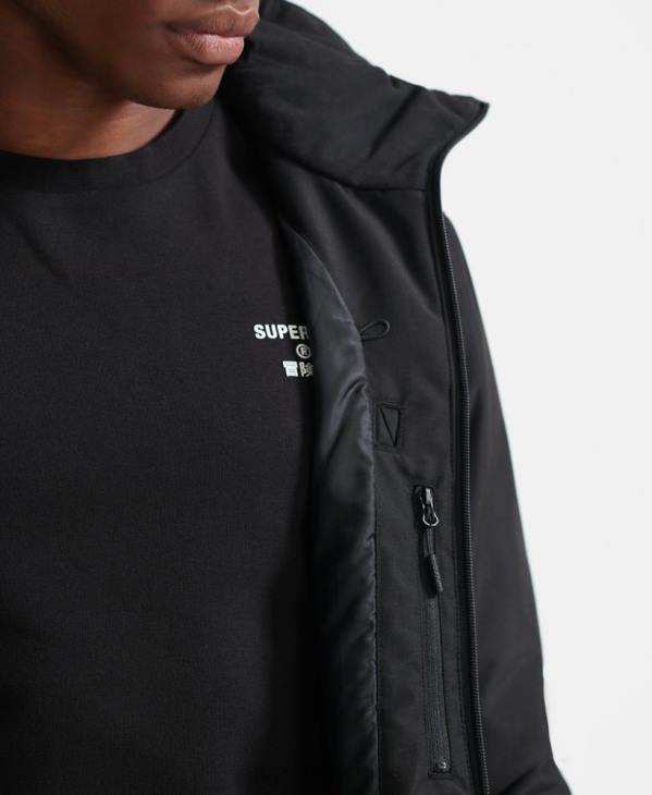 Superdry Hommes veste de sauvetage ultime D64Z6459 vêtements noir