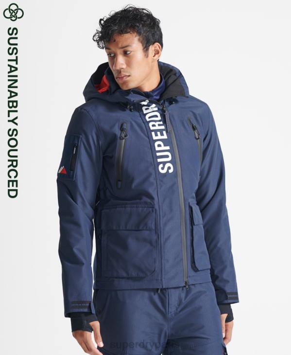 Superdry Hommes veste de sauvetage ultime D64Z6466 vêtements marine