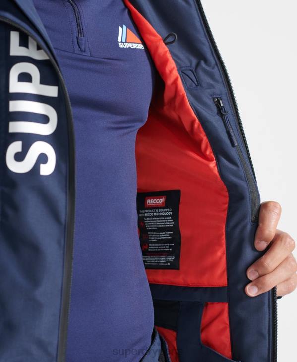 Superdry Hommes veste de sauvetage ultime D64Z6466 vêtements marine