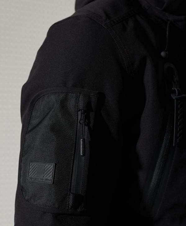 Superdry Hommes veste de secours en montagne ultime D64Z1400 vêtements noir