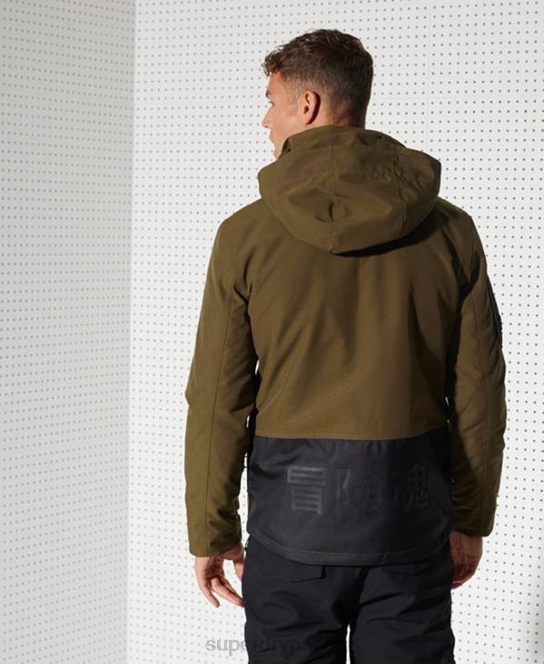 Superdry Hommes veste de secours en montagne ultime D64Z1401 vêtements vert
