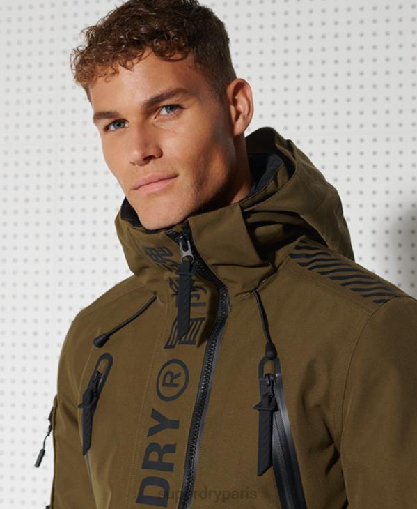 Superdry Hommes veste de secours en montagne ultime D64Z1401 vêtements vert