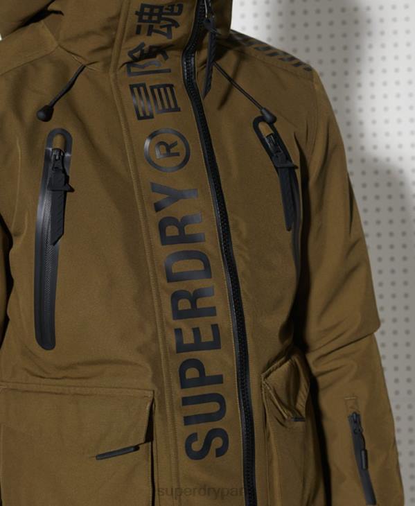 Superdry Hommes veste de secours en montagne ultime D64Z1401 vêtements vert