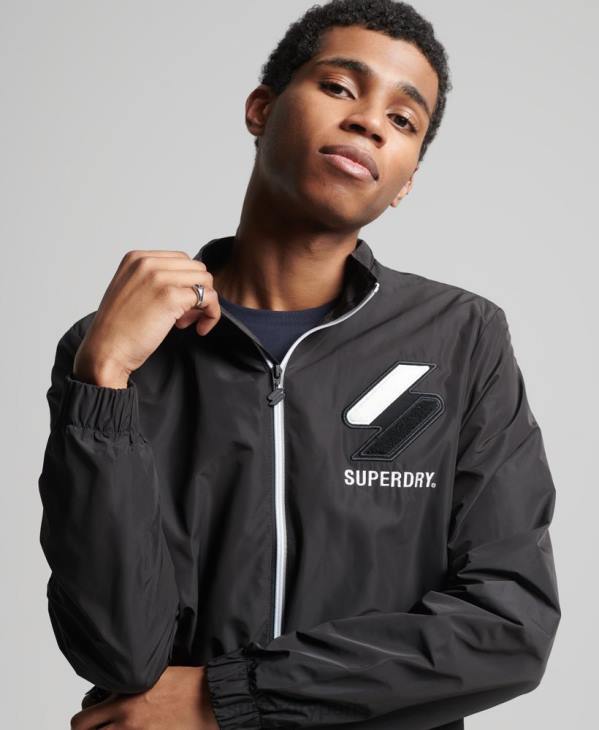 Superdry Hommes veste de survêtement D64Z1172 vêtements noir