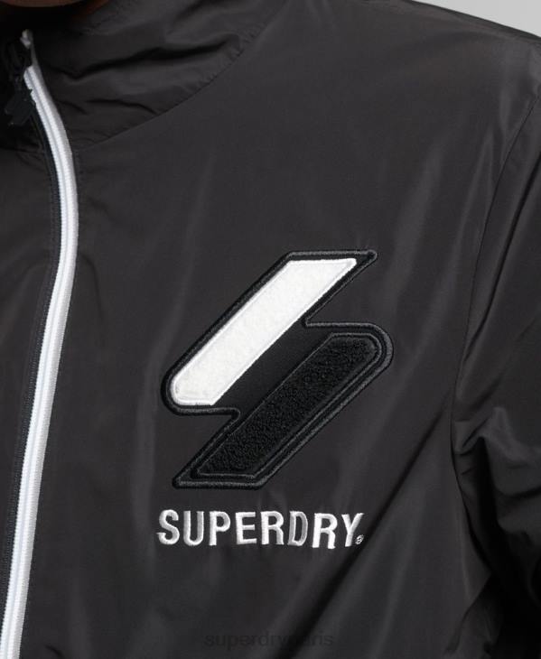Superdry Hommes veste de survêtement D64Z1172 vêtements noir