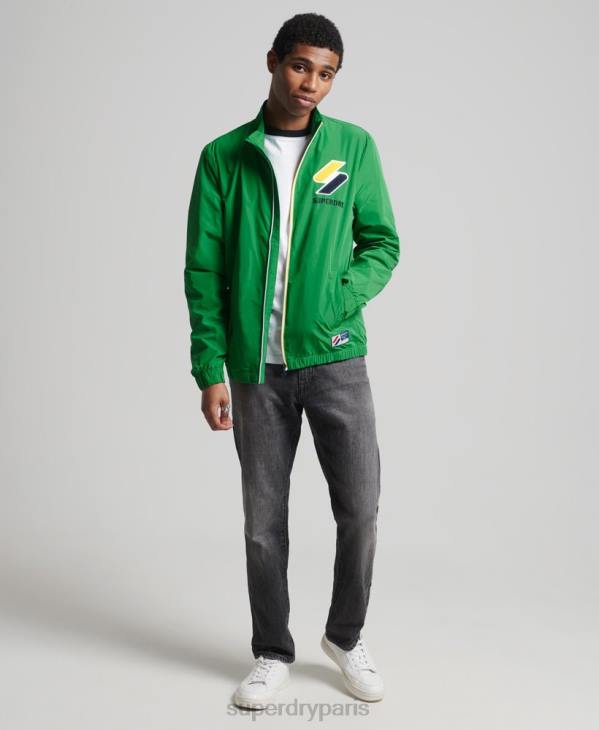 Superdry Hommes veste de survêtement D64Z4616 vêtements vert