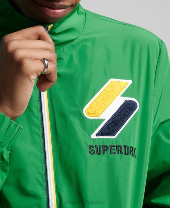 Superdry Hommes veste de survêtement D64Z4616 vêtements vert