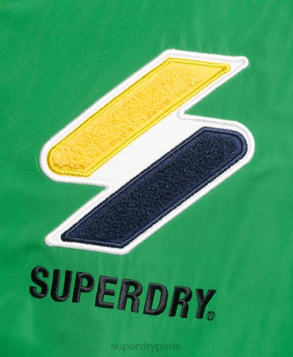 Superdry Hommes veste de survêtement D64Z4616 vêtements vert