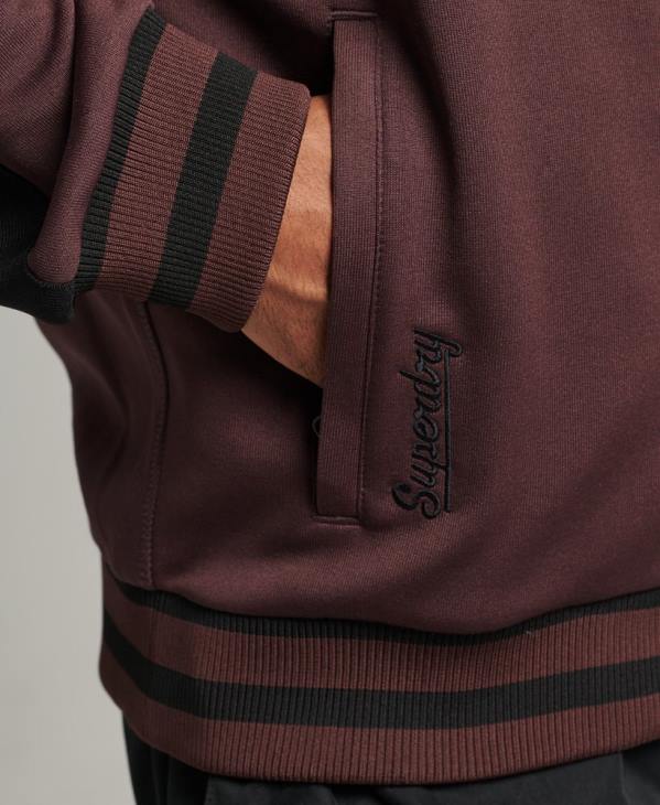 Superdry Hommes veste de survêtement en tricot suika D64Z690 vêtements rouge