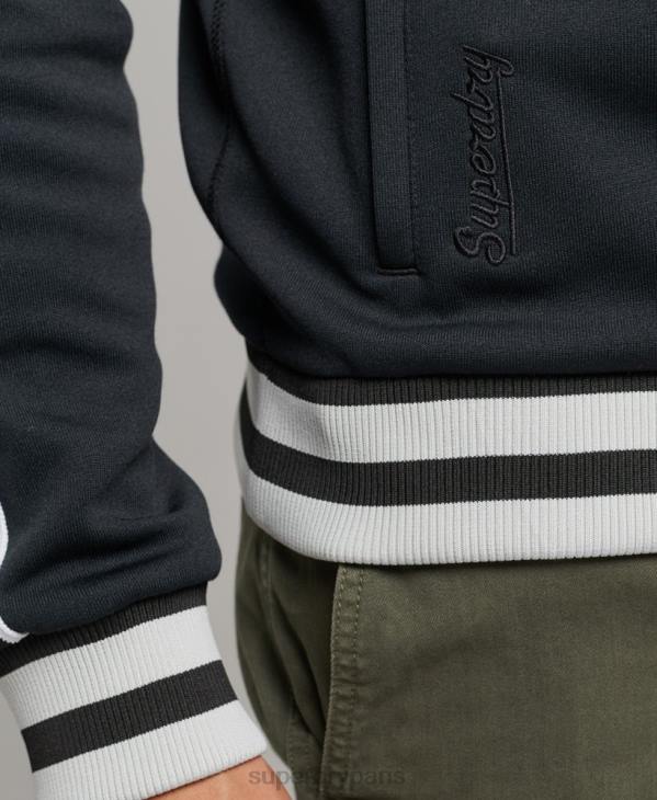 Superdry Hommes veste de survêtement en tricot suika D64Z780 vêtements gris foncé