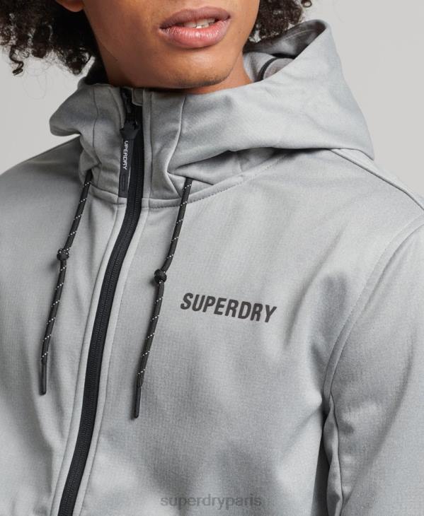 Superdry Hommes veste de survêtement technique soft shell D64Z1141 vêtements gris