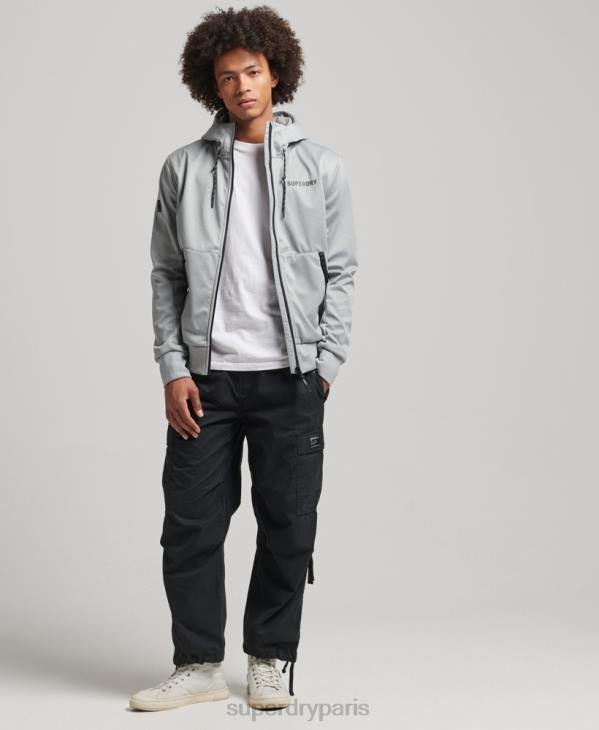 Superdry Hommes veste de survêtement technique soft shell D64Z1141 vêtements gris