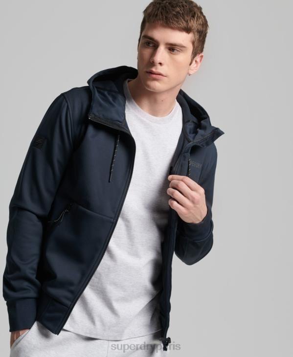 Superdry Hommes veste de survêtement technique soft shell D64Z4705 vêtements marine