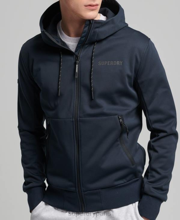 Superdry Hommes veste de survêtement technique soft shell D64Z4705 vêtements marine