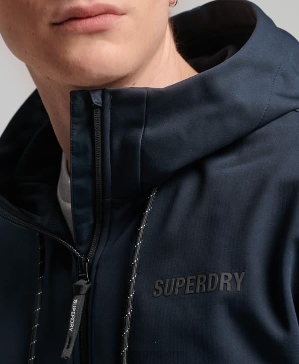 Superdry Hommes veste de survêtement technique soft shell D64Z4705 vêtements marine