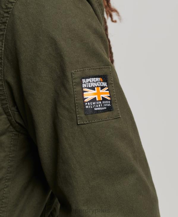 Superdry Hommes veste de terrain pour gros temps Rookie D64Z1137 vêtements vert