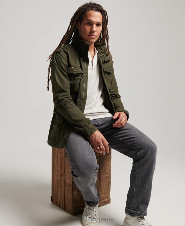 Superdry Hommes veste de terrain pour gros temps Rookie D64Z1137 vêtements vert
