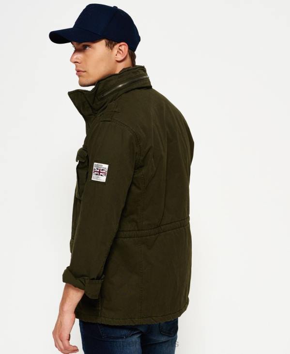 Superdry Hommes veste de terrain pour gros temps Rookie D64Z1204 vêtements vert