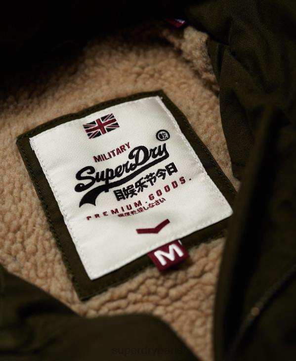 Superdry Hommes veste de terrain pour gros temps Rookie D64Z1204 vêtements vert