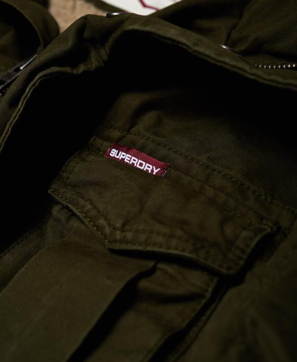 Superdry Hommes veste de terrain pour gros temps Rookie D64Z1204 vêtements vert