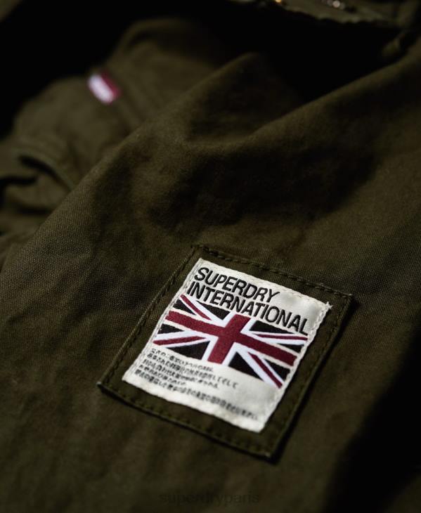 Superdry Hommes veste de terrain pour gros temps Rookie D64Z1204 vêtements vert