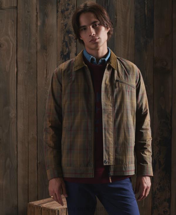 Superdry Hommes veste dry cruiser en édition limitée D64Z1181 vêtements brun