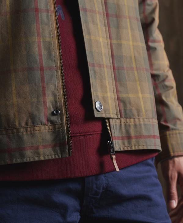 Superdry Hommes veste dry cruiser en édition limitée D64Z1181 vêtements brun