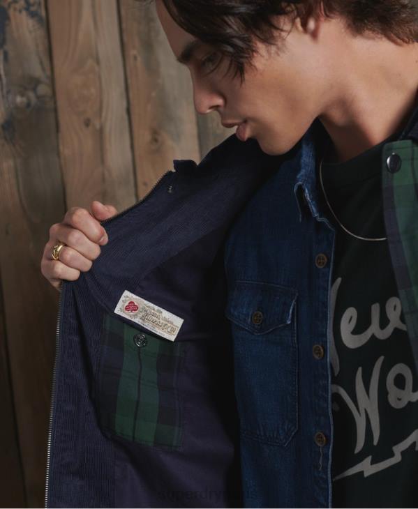 Superdry Hommes veste dry cruiser en édition limitée D64Z4769 vêtements jaune