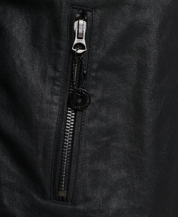 Superdry Hommes veste en jean enduite vintage D64Z4540 vêtements noir