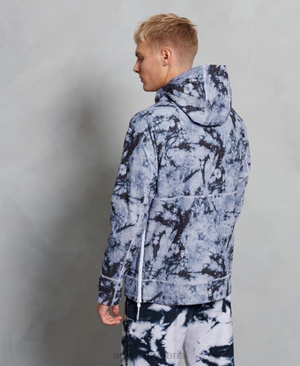 Superdry Hommes veste à enfiler contrastée D64Z1182 vêtements gris foncé