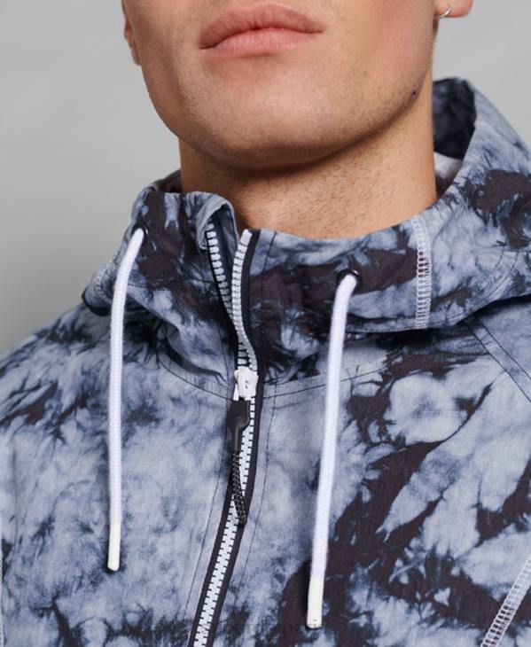 Superdry Hommes veste à enfiler contrastée D64Z1182 vêtements gris foncé