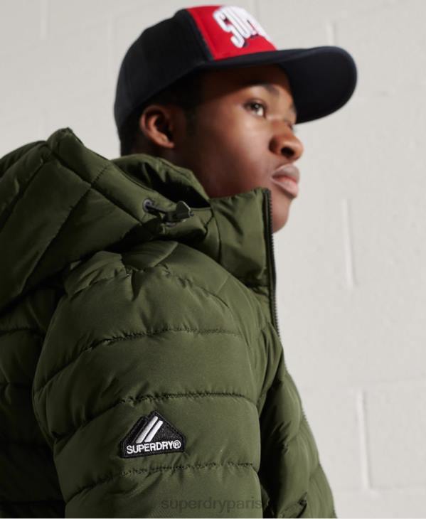 Superdry Hommes veste fuji à capuche D64Z4657 vêtements kaki