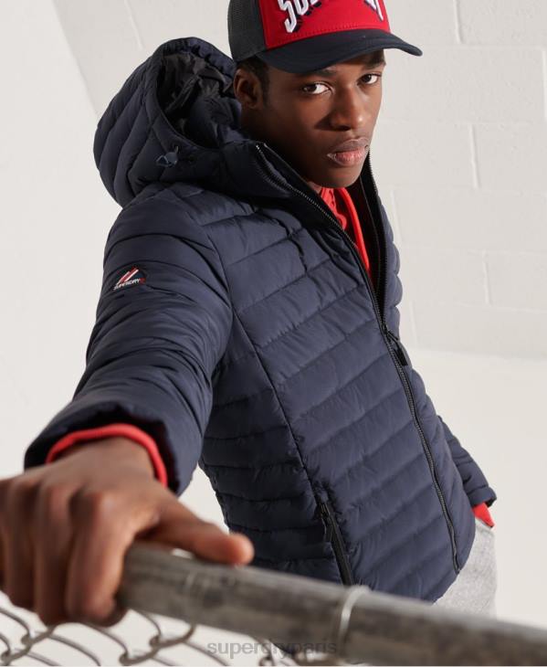 Superdry Hommes veste fuji à capuche D64Z4668 vêtements marine