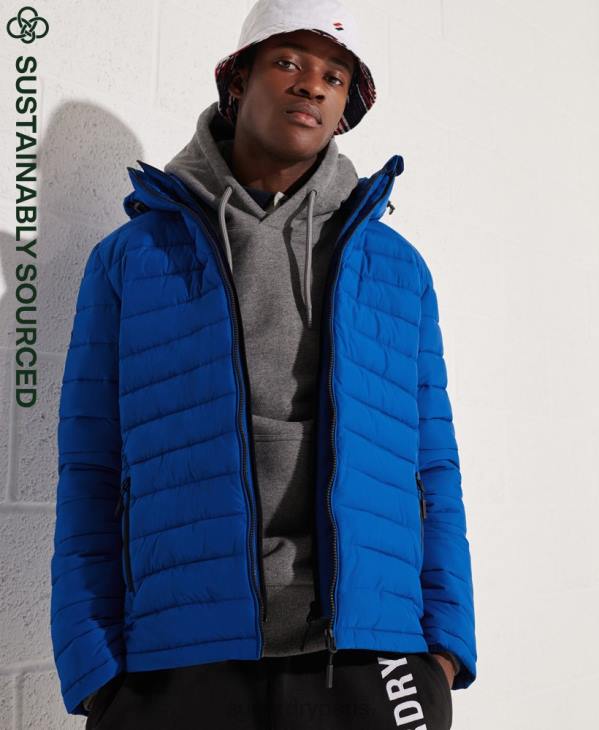 Superdry Hommes veste fuji à capuche D64Z4704 vêtements bleu