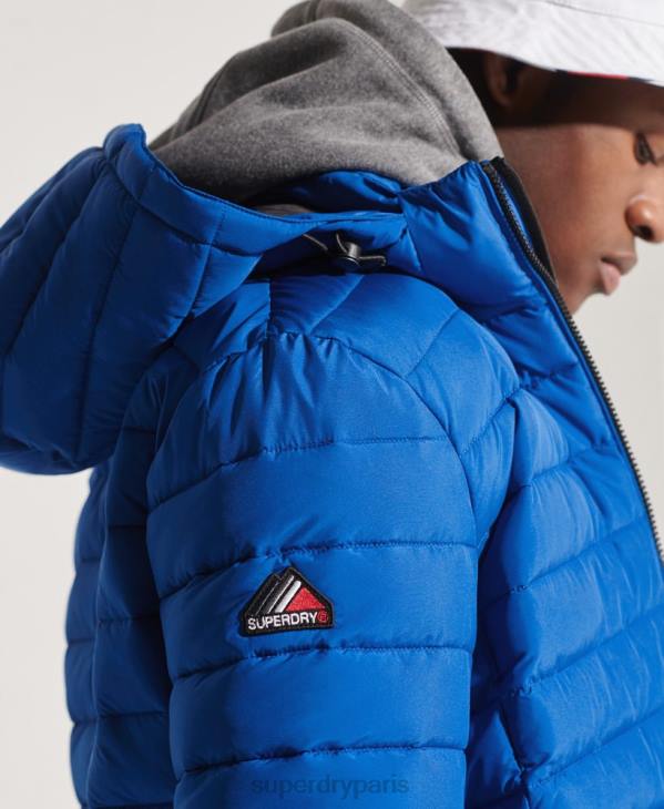 Superdry Hommes veste fuji à capuche D64Z4704 vêtements bleu