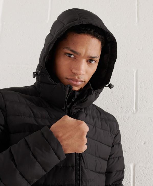 Superdry Hommes veste fuji à capuche D64Z4729 vêtements noir