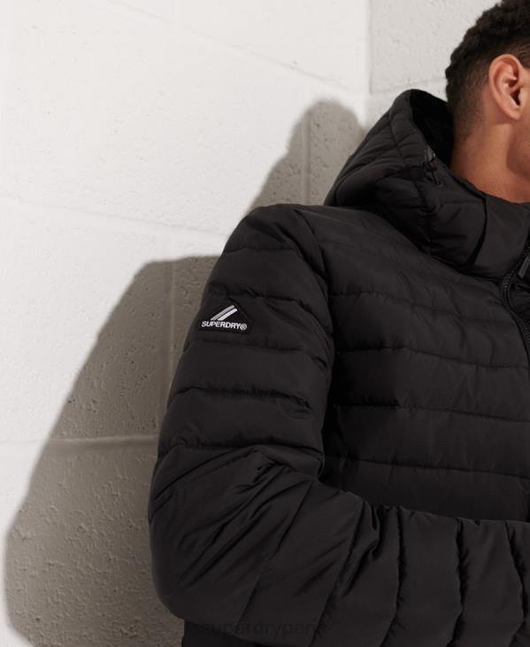 Superdry Hommes veste fuji à capuche D64Z4729 vêtements noir