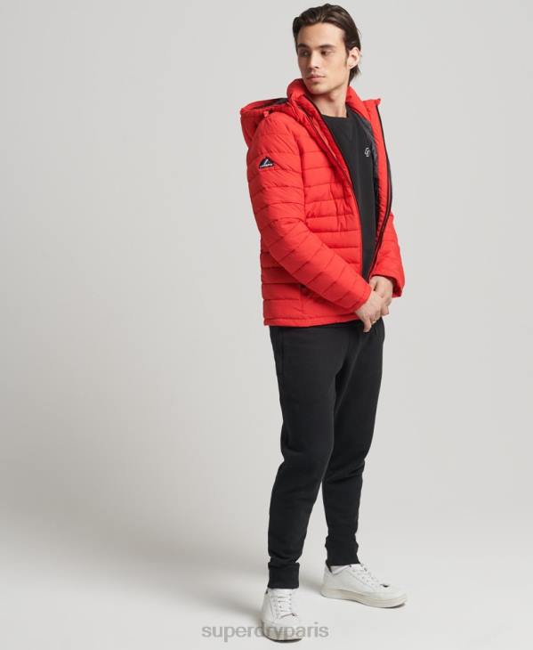Superdry Hommes veste fuji à capuche D64Z4730 vêtements rouge
