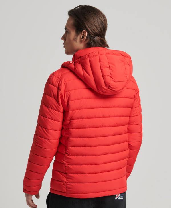 Superdry Hommes veste fuji à capuche D64Z4730 vêtements rouge