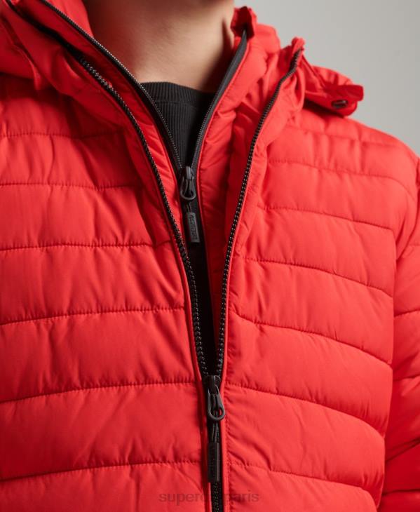 Superdry Hommes veste fuji à capuche D64Z4730 vêtements rouge
