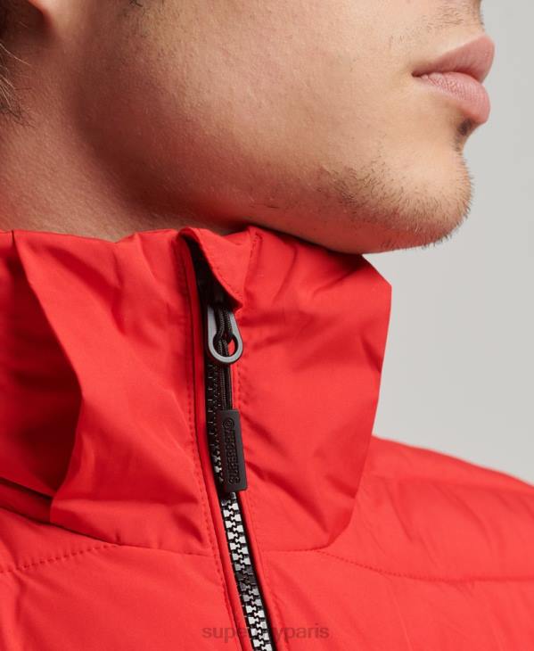 Superdry Hommes veste fuji à capuche D64Z4730 vêtements rouge