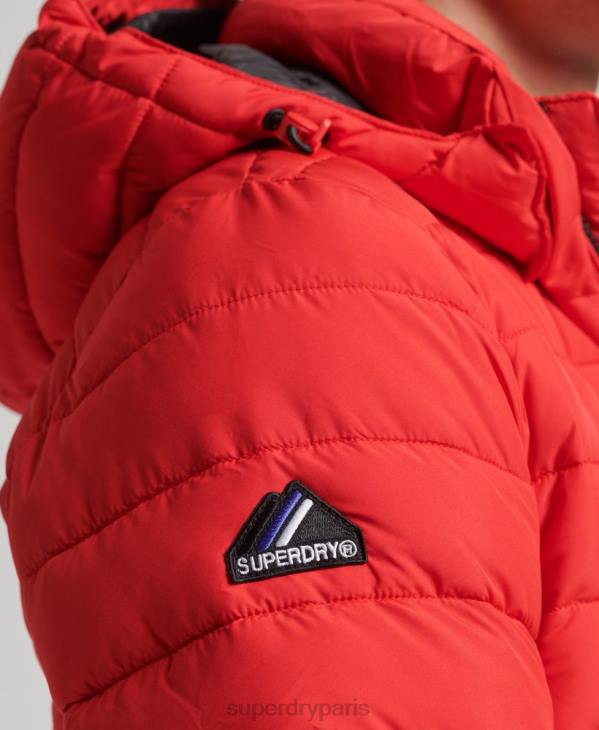 Superdry Hommes veste fuji à capuche D64Z4730 vêtements rouge