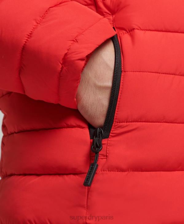 Superdry Hommes veste fuji à capuche D64Z4730 vêtements rouge