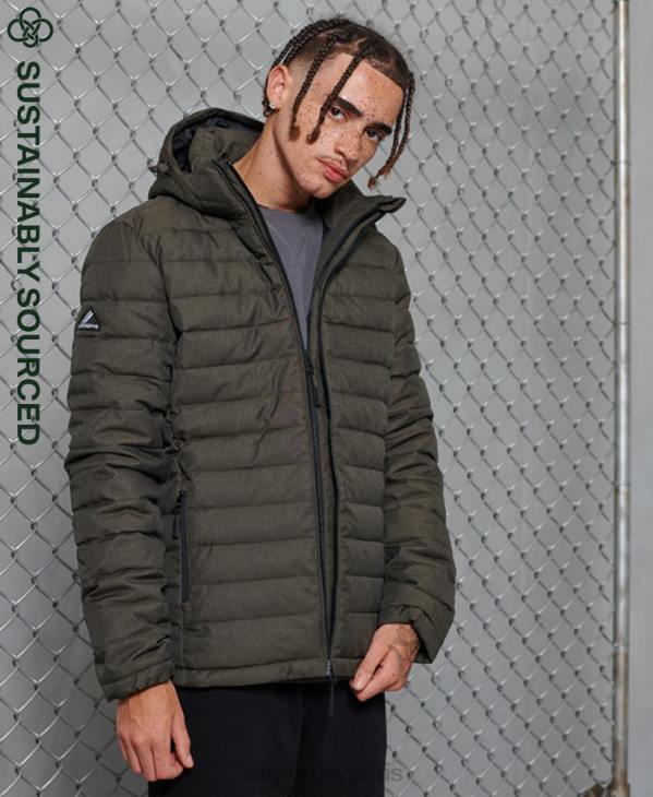 Superdry Hommes veste fuji à capuche D64Z4731 vêtements gris foncé