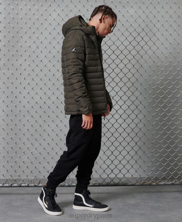 Superdry Hommes veste fuji à capuche D64Z4731 vêtements gris foncé