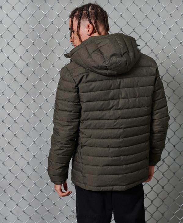 Superdry Hommes veste fuji à capuche D64Z4731 vêtements gris foncé