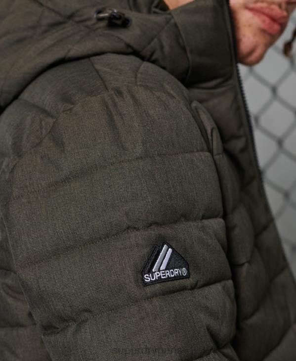 Superdry Hommes veste fuji à capuche D64Z4731 vêtements gris foncé