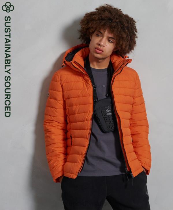 Superdry Hommes veste fuji à capuche D64Z4747 vêtements orange
