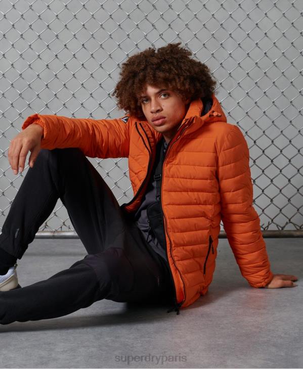 Superdry Hommes veste fuji à capuche D64Z4747 vêtements orange