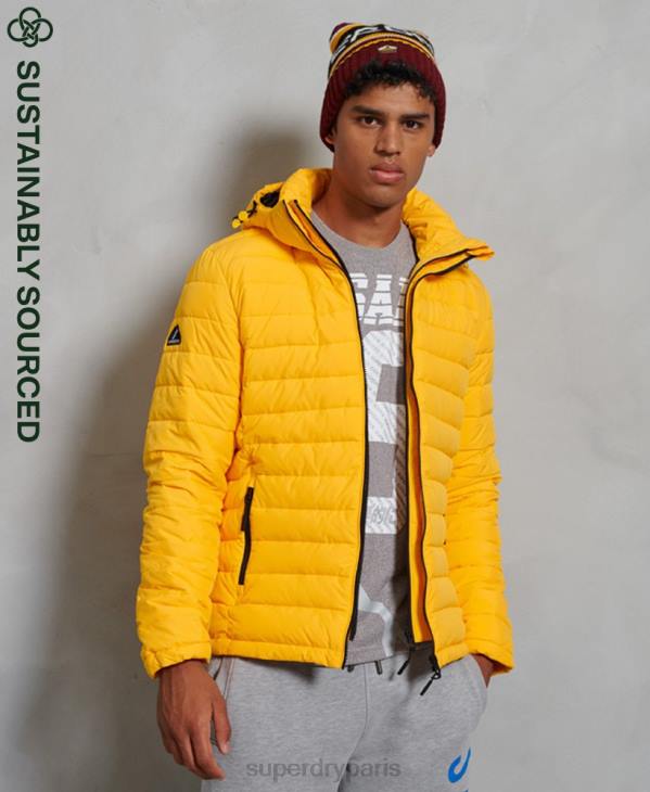 Superdry Hommes veste fuji à capuche D64Z4748 vêtements jaune